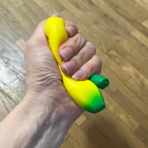 Anti-Stress-Bananenspielzeug aus Plüsch vom Kunden T****n erhalten.