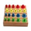 Montessori Spielzeug, Zylinderpuzzle, Montessori Zylinder, Holzzylinderpuzzle