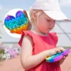 pop it, pop it spielzeug, pop it fidget, regenbogen pop it, stressabbau spielzeug, pop fidget spielzeug