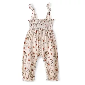 geblümter Jumpsuit, Hosenträgerhose