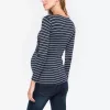 Langarmshirt, gestreiftes Shirt, langärmeliges Top, Umstandsshirt