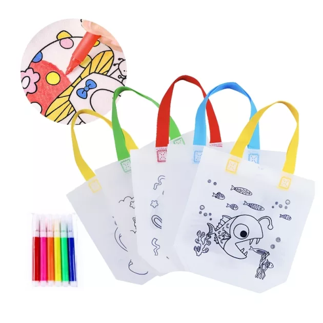 coloring bags, graffiti bags, painting bags, drawing bags