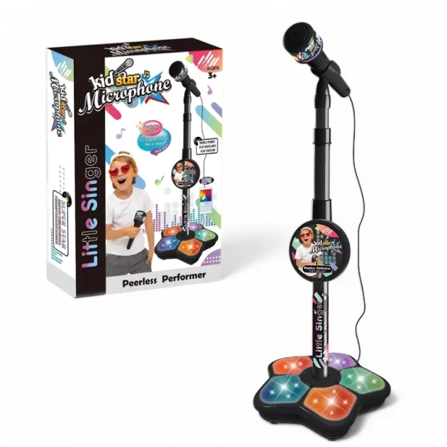Black_Kids Microphone Karaoke Toy with Stand.jpg