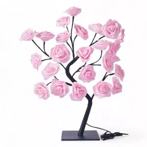 table lamp, night light, rose tree lamp, led night light