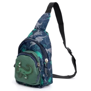 crossbody bag, shoulder bag, sling bag, dinosaur bag, canvas sling bag