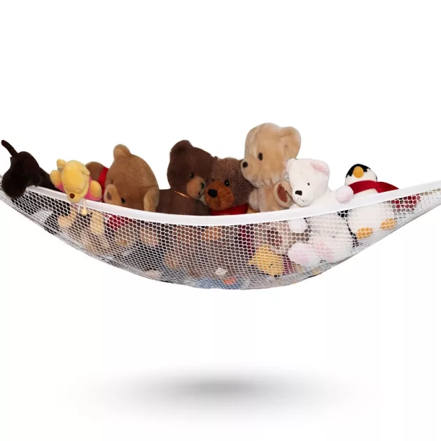 stuffed animal hammock, stuffed animal net, hammock for toys, corner net for stuffed animals