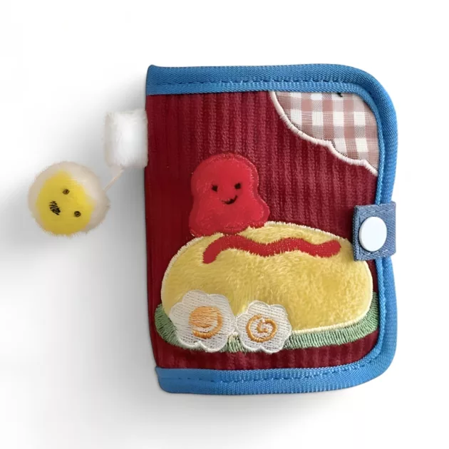 cute wallet, compact wallet, fabric wallet