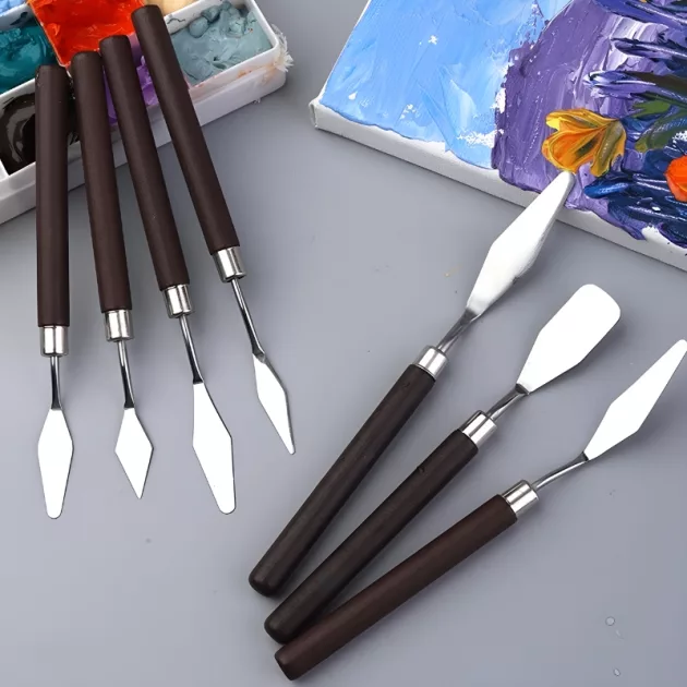 stainless steel spatula, painting spatula, art tool