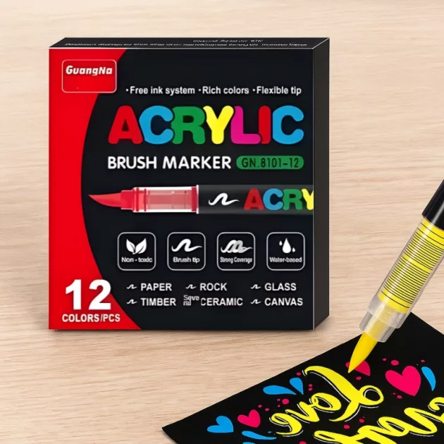 acrylic markers, acrylic marker pens, acrylic paint markers, acrylic paint pens
