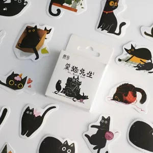 stickers for decoration, kawaii cat sticker, scrapbook stickers