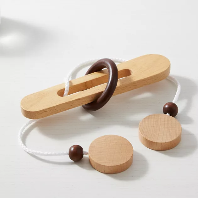 wooden ring game, wooden puzzle game,