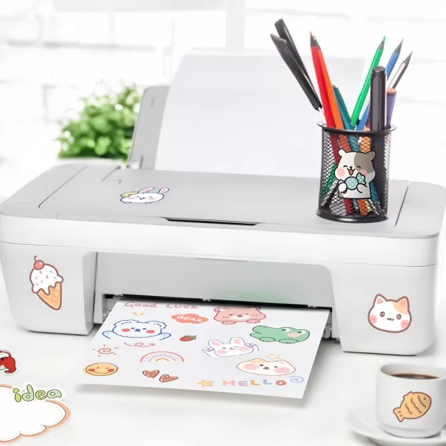 sticker paper, printable sticker paper, vinyl sticker paper, glossy sticker paper