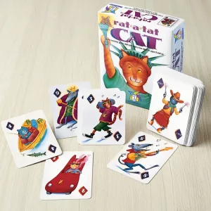 rat a tat cat card game, number card game