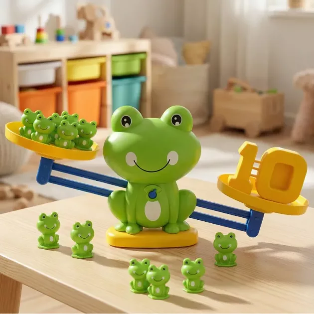 maths frog scale, maths funny toy, math balance scale