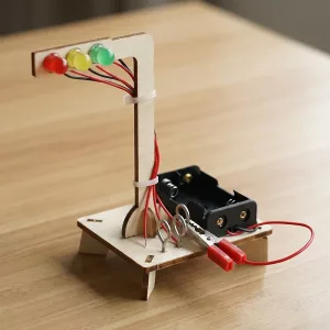 Holzmodell Verkehrsampel Wissenschaftsspielzeug für Kinder