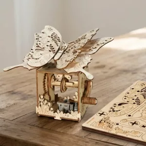 wooden assemble toy, butterfly 3d puzzle, butterfly wooden puzzle
