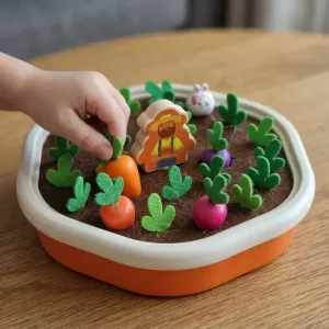 pull carrot toy, carrot pulling toy