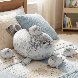 seal stuffed animal, seal plush toy, cute seal plush