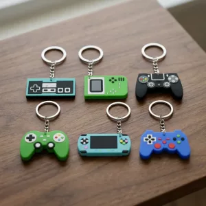6 Stück Videospiel-Controller-Schlüsselanhänger
