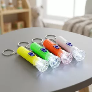 12 Stück Mini LED-Taschenlampen-Schlüsselanhänger für Kinder