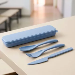 3-tlg. tragbares Besteckset für Kinder