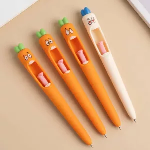 4 Stück niedlicher Karotten-Gelstift für Kinder