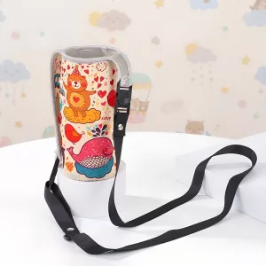 Niedliche Wasserflaschen-Tragetasche mit Gurt für Kinder