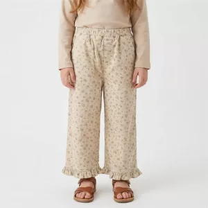 Schöne lockere Baumwollhose mit Rüschen für Kinder